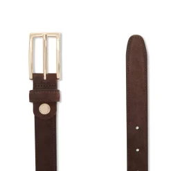 Fratelli Rossetti Cintura da donna in suede colore cacao-^ Belts