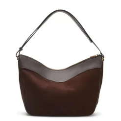 Fratelli Rossetti Cocoa brown suede Claire shoulder bag|^ Bags