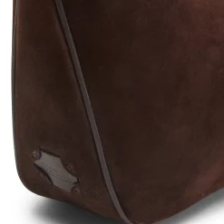 Fratelli Rossetti Cocoa brown suede Claire shoulder bag|^ Bags