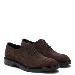 Fratelli Rossetti Cocoa brown suede Oxford shoe|^ Lace-up Shoes