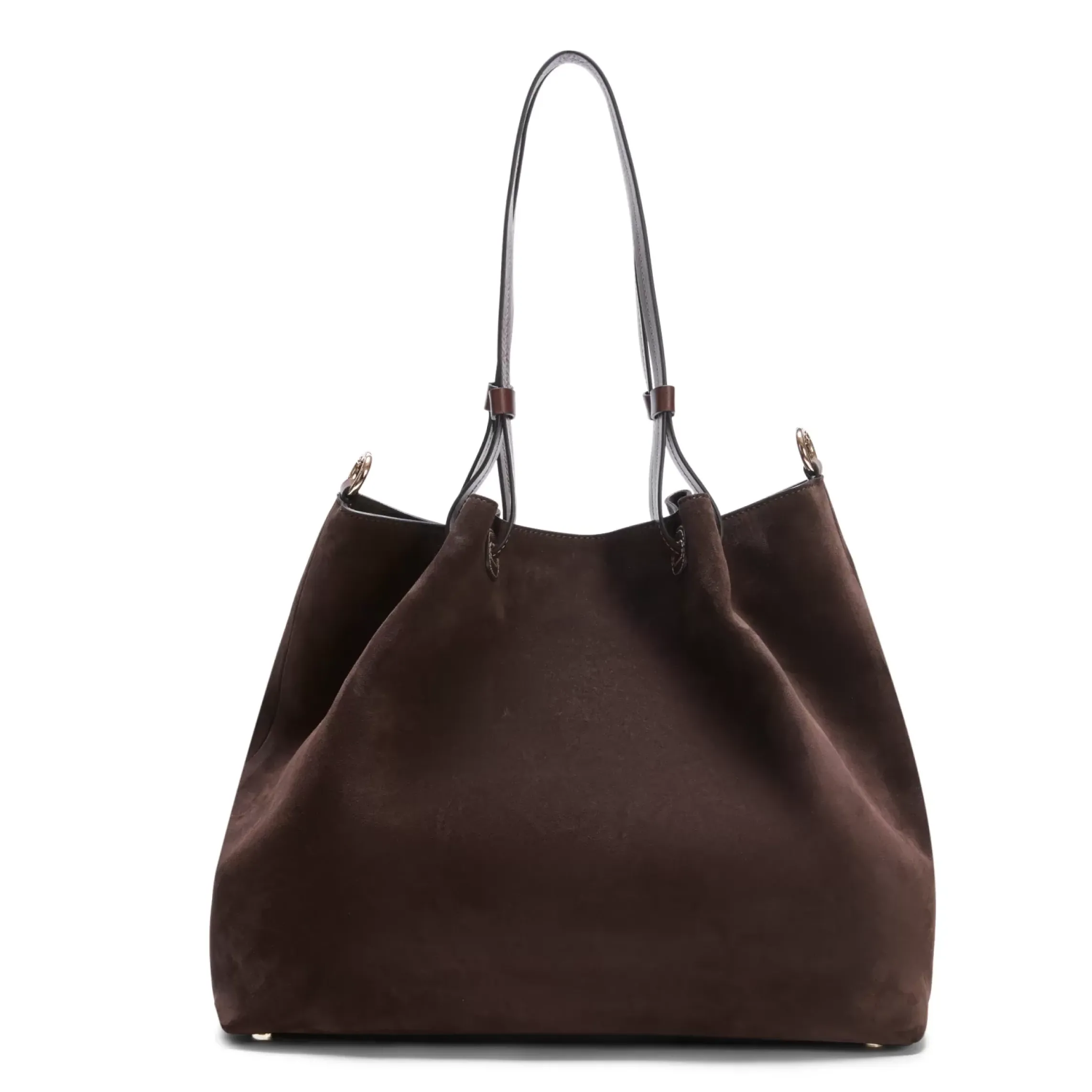 Fratelli Rossetti Cocoa brown suede tote bag|^ Bags