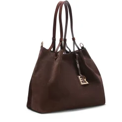 Fratelli Rossetti Cocoa brown suede tote bag|^ Bags
