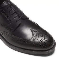 Fratelli Rossetti Derby shoe in black leather|^ Lace-up Shoes