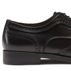 Fratelli Rossetti Derby shoe in black leather|^ Lace-up Shoes