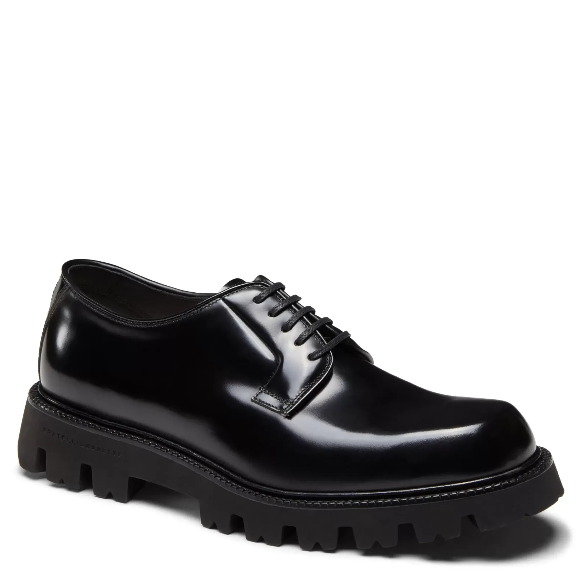 Fratelli Rossetti Derby shoe in black leather|^ Lace-up Shoes