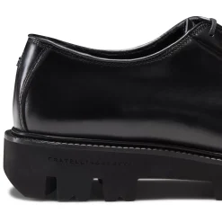 Fratelli Rossetti Derby shoe in black leather|^ Lace-up Shoes