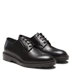 Fratelli Rossetti Derby shoe in black leather|^ Lace-up Shoes
