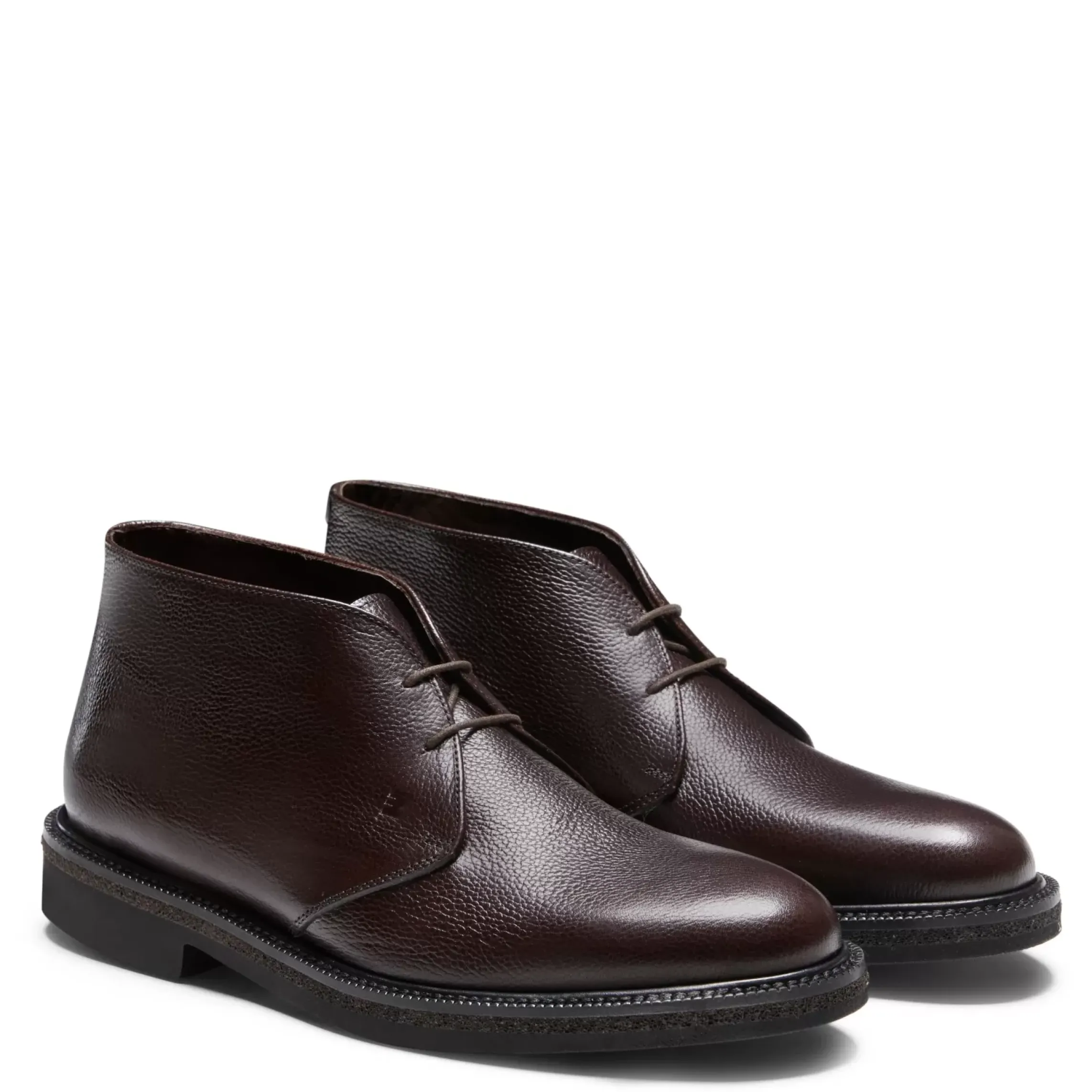 Fratelli Rossetti Desert boot in ebony leather|^ Ankle Boots
