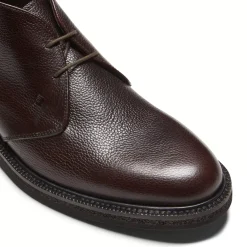Fratelli Rossetti Desert boot in ebony leather|^ Ankle Boots