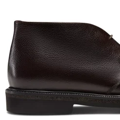 Fratelli Rossetti Desert boot in ebony leather|^ Ankle Boots