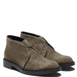 Fratelli Rossetti Desert boot in seaweed-coloured suede|^ Ankle Boots