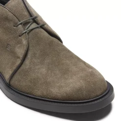 Fratelli Rossetti Desert boot in seaweed-coloured suede|^ Ankle Boots