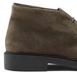 Fratelli Rossetti Desert boot in seaweed-coloured suede|^ Ankle Boots