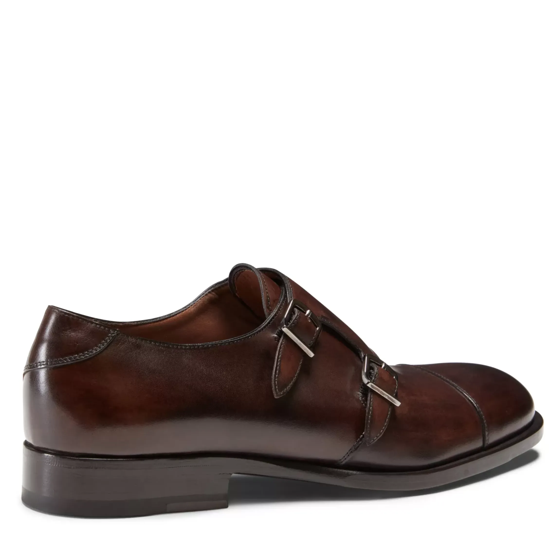 Fratelli Rossetti Double-buckle Derby shoe in leather|^ Lace-up Shoes