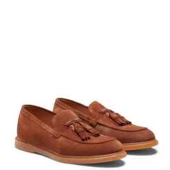 Fratelli Rossetti Fiocchetto Patch Registered Design loafer in burnt-colour suede|^ Slip On