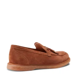Fratelli Rossetti Fiocchetto Patch Registered Design loafer in burnt-colour suede|^ Slip On
