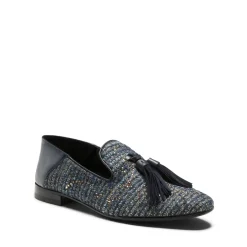 Fratelli Rossetti Hobo slipper in blue fabric|^ Slip On