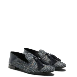 Fratelli Rossetti Hobo slipper in blue fabric|^ Slip On