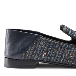Fratelli Rossetti Hobo slipper in blue fabric|^ Slip On