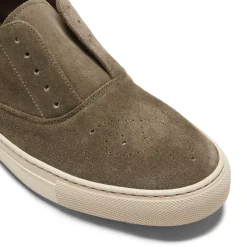 Fratelli Rossetti Hobo Sport sneaker in seaweed-coloured suede|^ Sneakers