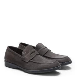 Fratelli Rossetti Loafer in charcoal suede|^ Loafers