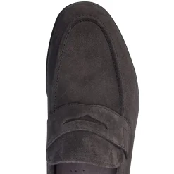 Fratelli Rossetti Loafer in charcoal suede|^ Loafers