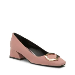 Fratelli Rossetti Lychee-coloured suede Magenta pump|^ Décolleté
