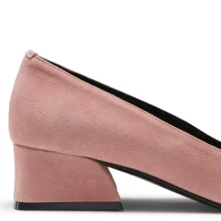 Fratelli Rossetti Lychee-coloured suede Magenta pump|^ Décolleté