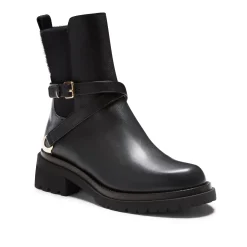 Fratelli Rossetti Magenta ankle boot in black leather|^ Ankle Boots