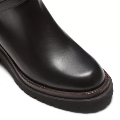 Fratelli Rossetti Magenta ankle boot in black leather|^ Ankle Boots