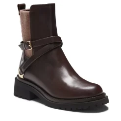 Fratelli Rossetti Magenta ankle boot in mahogany leather|^ Ankle Boots