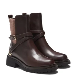 Fratelli Rossetti Magenta ankle boot in mahogany leather|^ Ankle Boots