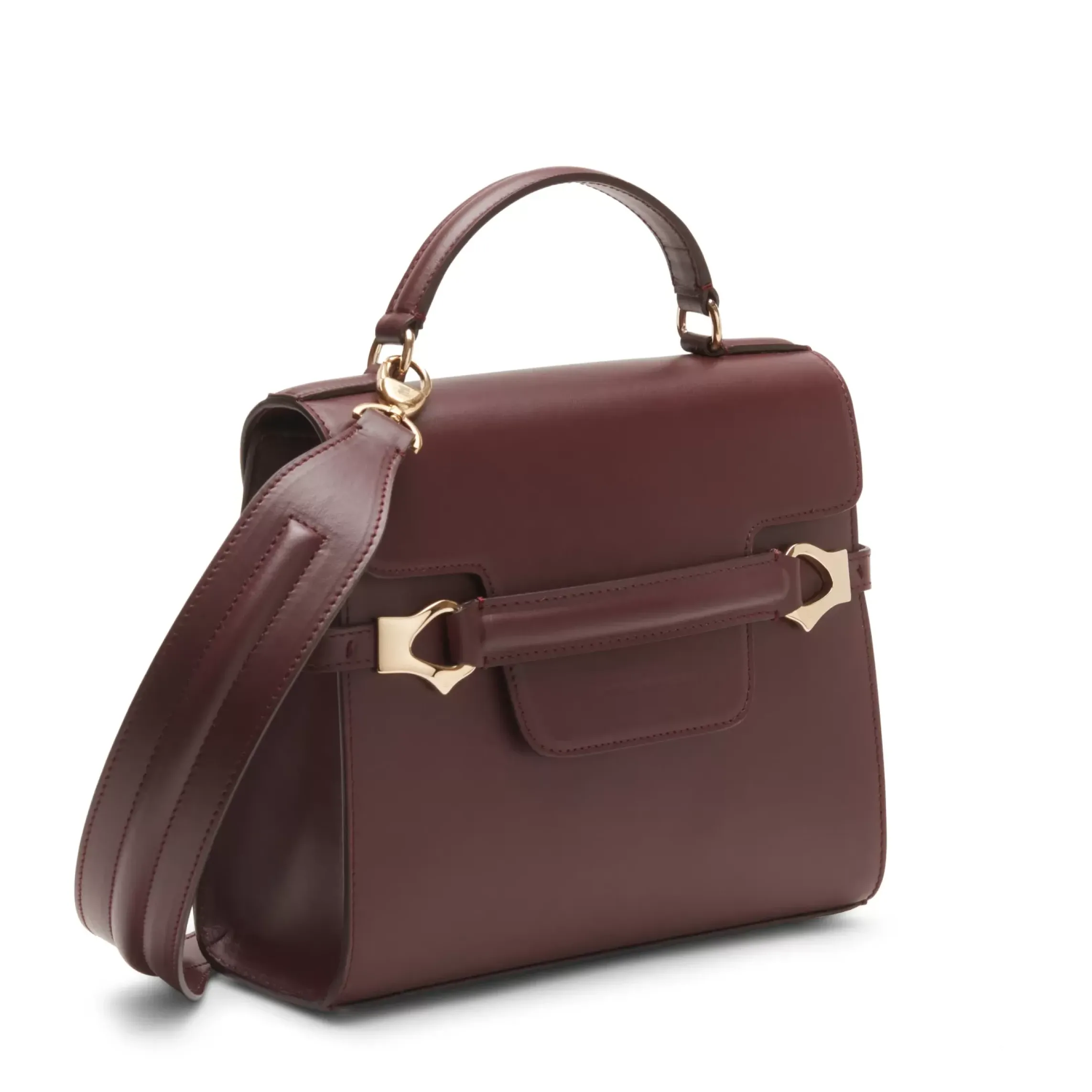 Fratelli Rossetti Magenta Tote bag in pelle colore granata-^ Bags