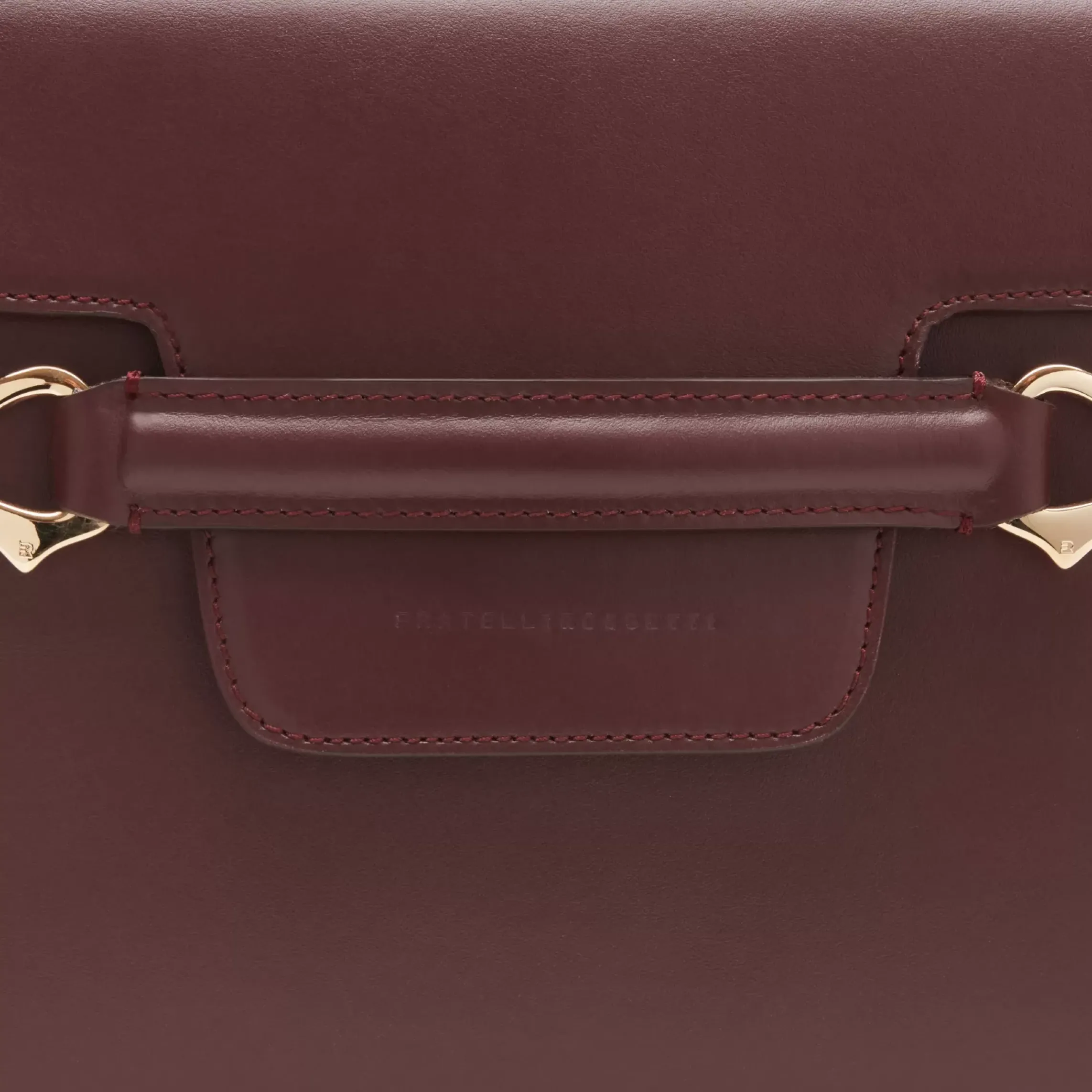 Fratelli Rossetti Magenta Tote bag in pelle colore granata-^ Bags