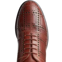 Fratelli Rossetti Mahogany leather Tartan Oxford shoe|^ Lace-up Shoes