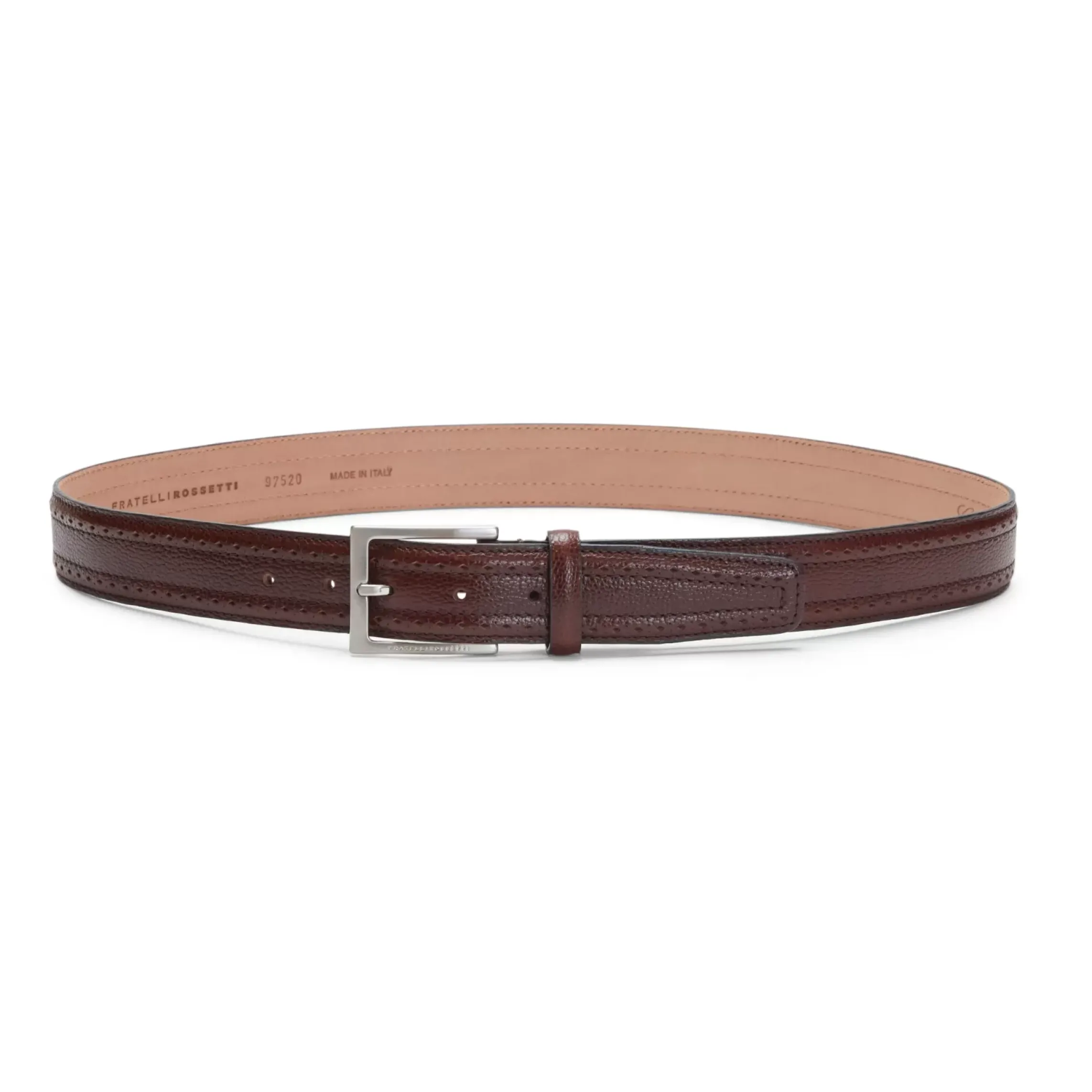 Fratelli Rossetti Men's almond-coloured leather belt|^ Belts
