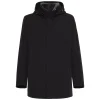 Fratelli Rossetti Men’s black jacket in shearling and technical fabric|^ Outerwear