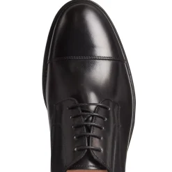 Fratelli Rossetti Men’s black leather lace-up Derby shoe|^ Lace-up Shoes