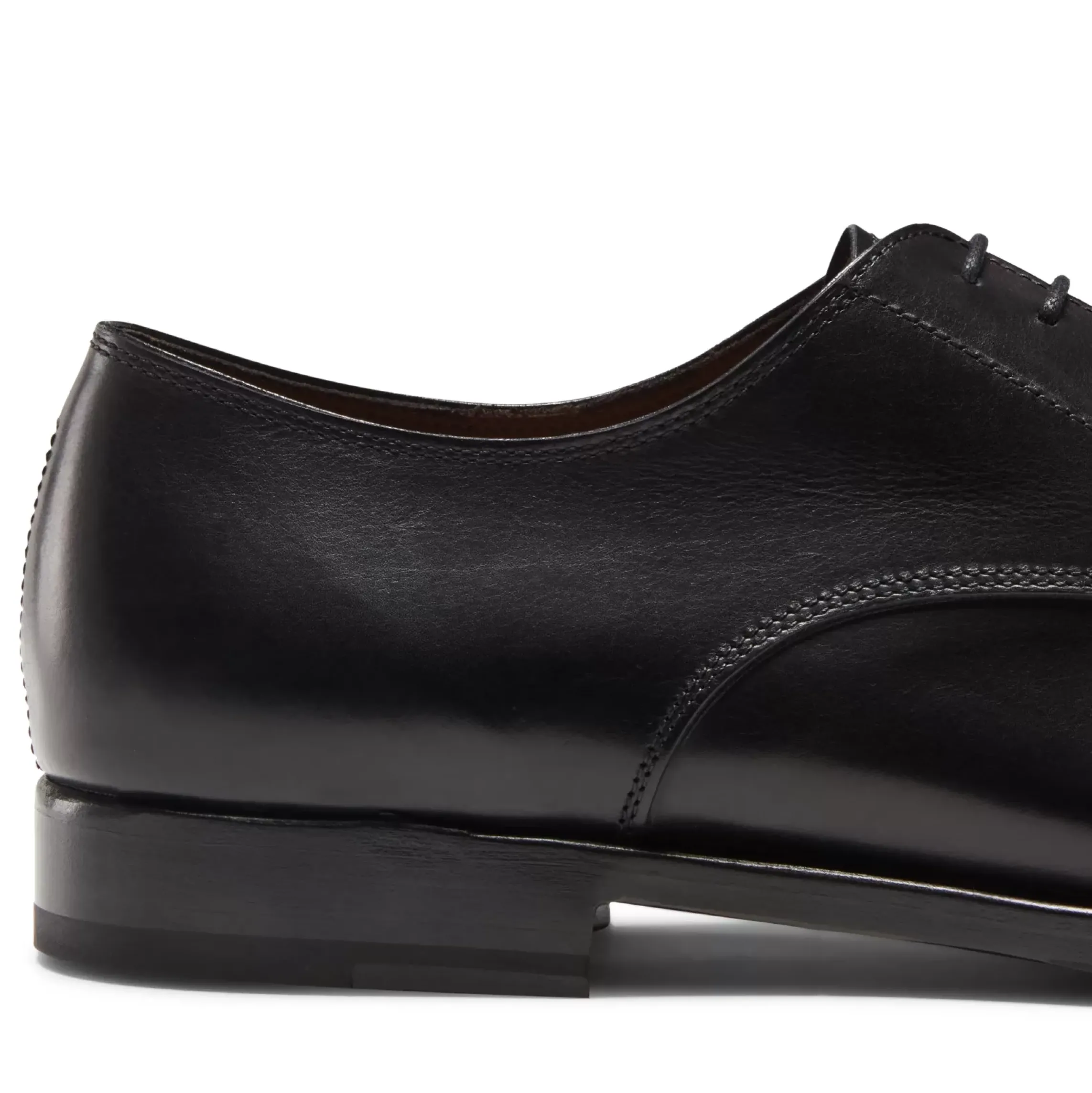 Fratelli Rossetti Men’s black leather lace-up Derby shoe|^ Lace-up Shoes