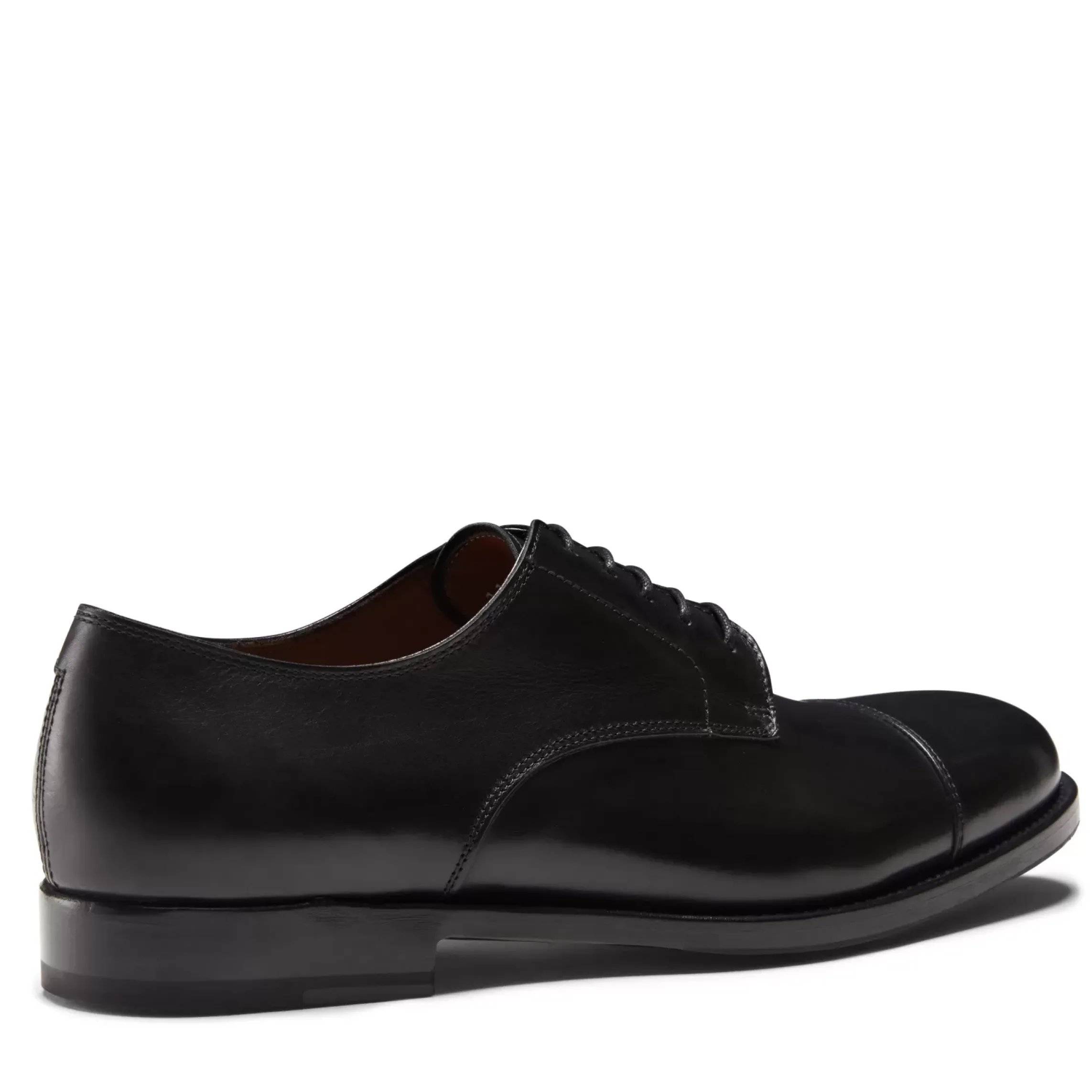 Fratelli Rossetti Men’s black leather lace-up Derby shoe|^ Lace-up Shoes