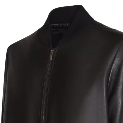 Fratelli Rossetti Men’s black nappa leather jacket|^ Outerwear