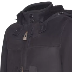 Fratelli Rossetti Men’s black shearling jacket|^ Outerwear