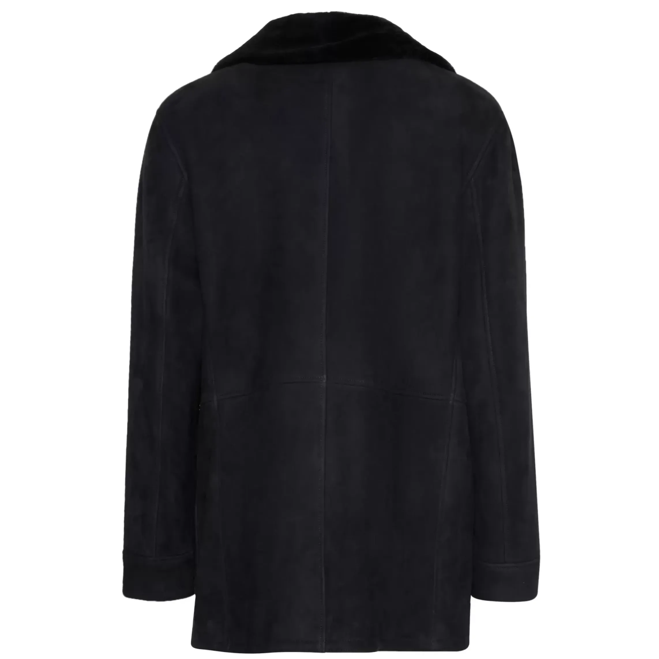 Fratelli Rossetti Men’s blue shearling coat|^ Outerwear