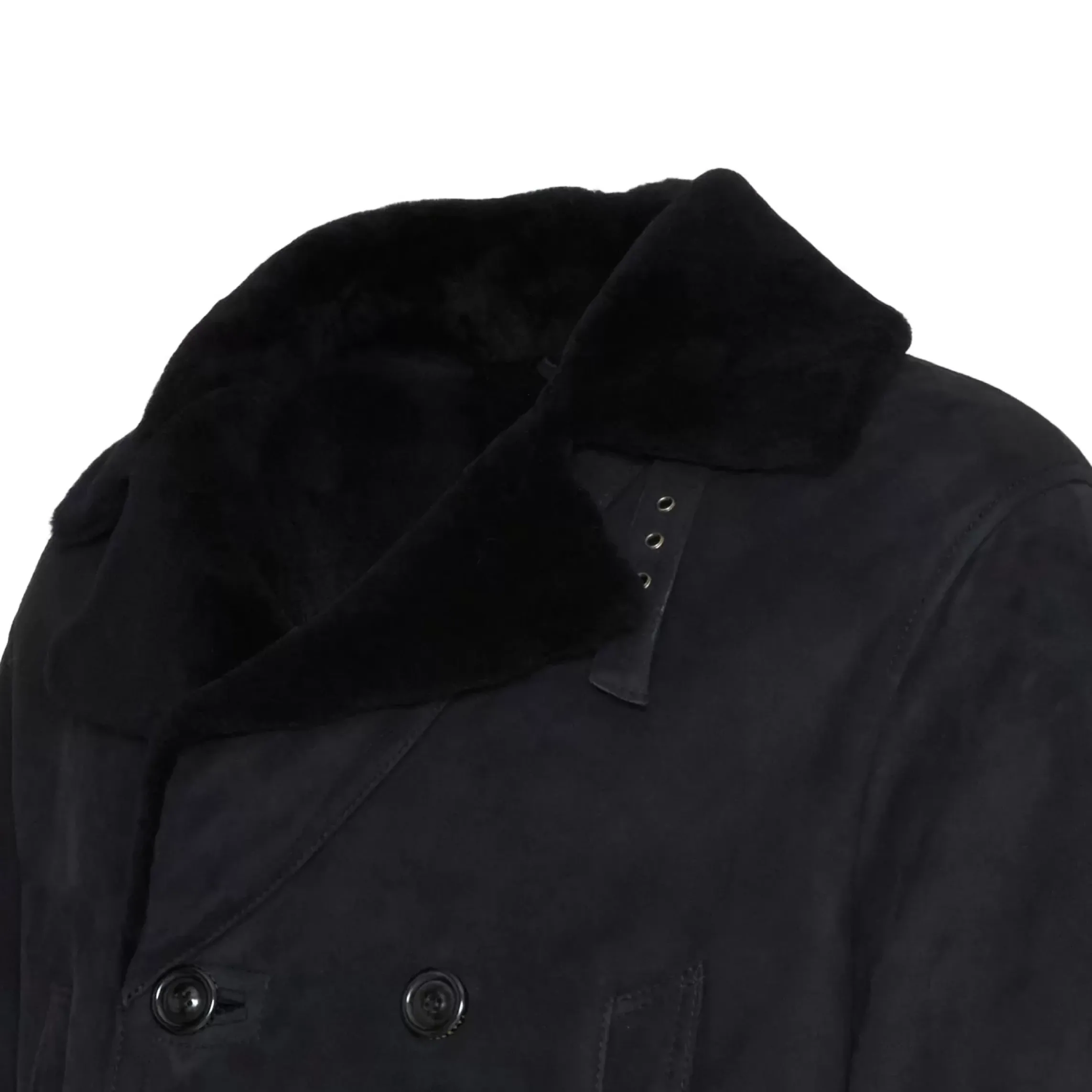 Fratelli Rossetti Men’s blue shearling coat|^ Outerwear