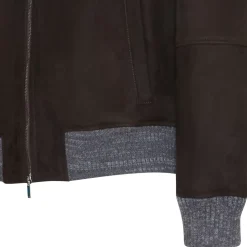 Fratelli Rossetti Men’s brown shearling jacket|^ Outerwear