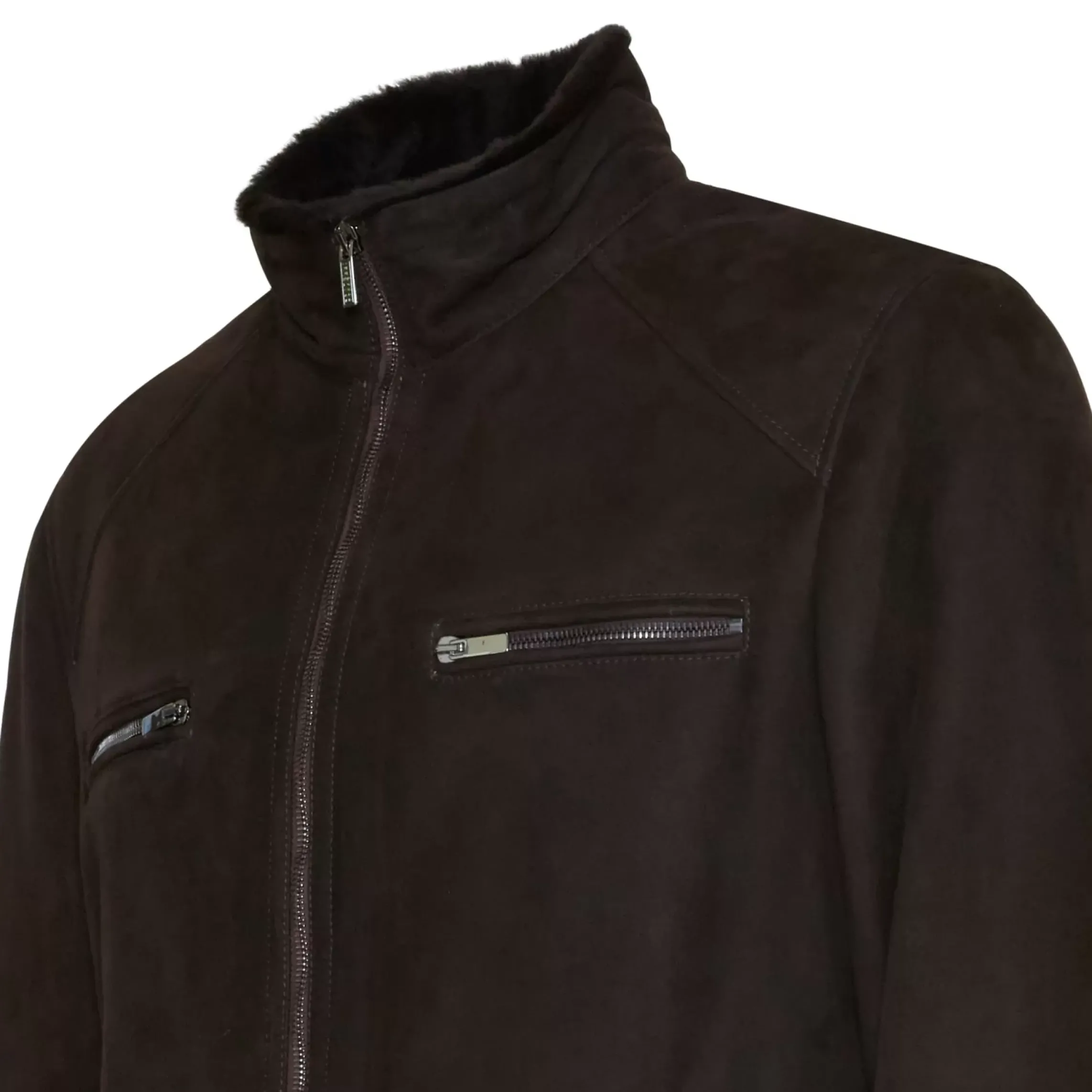 Fratelli Rossetti Men’s brown shearling jacket|^ Outerwear