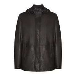 Fratelli Rossetti Men’s brown suede caban coat|^ Outerwear