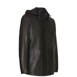 Fratelli Rossetti Men’s brown suede caban coat|^ Outerwear