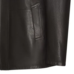 Fratelli Rossetti Men’s brown suede caban coat|^ Outerwear