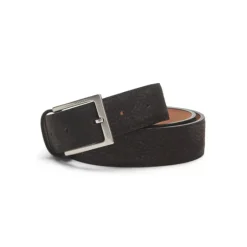 Fratelli Rossetti Men's charcoal grey nubuck belt|^ Belts